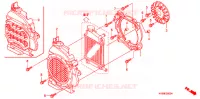 VENTILATEUR ET COUVERCLE DE RADIATEUR pour Honda CLICK 110 COMBI BRAKE de 2007