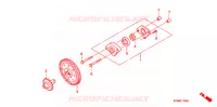 POMPE A HUILE pour Honda CLICK 110 FRONT DISK, CASTED WHEELS de 2007