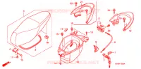 SIEGE/COMPARTIMENT A BAGAGES  pour Honda CLICK 110 FRONT DISK, CASTED WHEELS de 2007