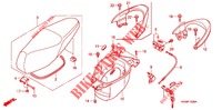 SIEGE/COMPARTIMENT A BAGAGES  pour Honda CLICK 110 FRONT DISK, SPOKED WHEELS de 2007