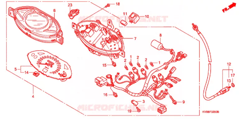 COMPTEUR  Honda SCOOTER 110 CLICK 2007  ANC110BST7