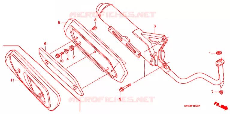 SILENCIEUX D'ECHAPPEMENT Honda SCOOTER 110 CLICK 2007  ANC110BST7