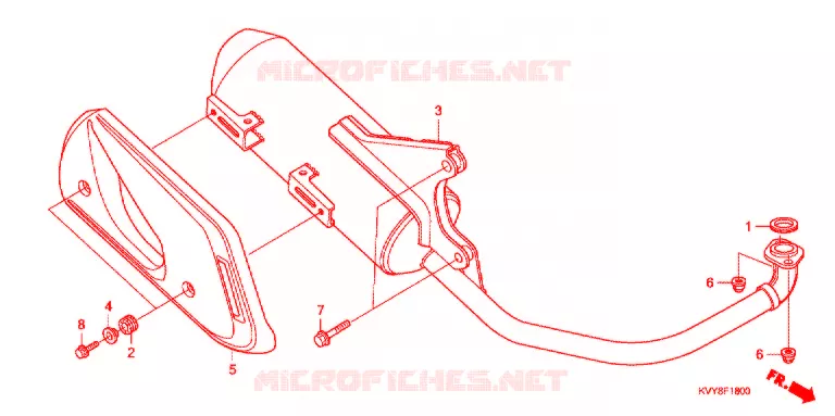SILENCIEUX D'ECHAPPEMENT Honda SCOOTER 110 ICON 2008  ANC110CST8
