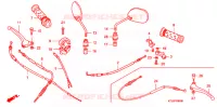 LEVIER DE GUIDON   CABLE pour Honda WAVE 100 X de 2007