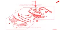 FEUX ARRIERE pour Honda CZ I 110 Electric start  Front brake disk de 2009