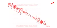 AXE DE KICK pour Honda WAVE 125 de 2007