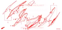 CARENAGE ARRIERE (3) pour Honda WAVE 125 de 2007