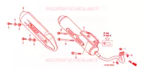 SILENCIEUX D'ECHAPPEMENT pour Honda CLICK 110 I de 2010