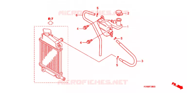 VASE D'EXPANSION Honda SCOOTER 110 CLICK 2010  ACB110BA