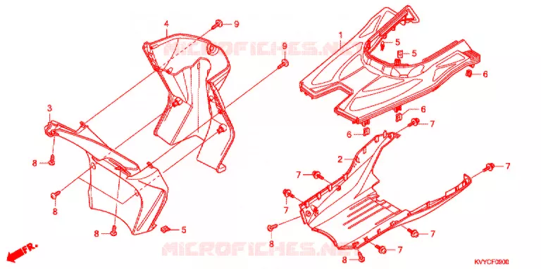 MARCHE PIEDS Honda MOTO 110 ICON 2012  ACC110CBC