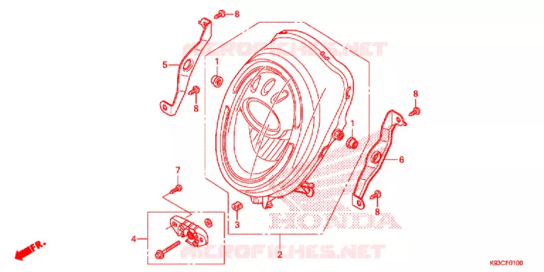 PHARE Honda SCOOTER 110 SCOOPY 2020  ACF110CBTL