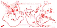 LEVIER DE GUIDON   CABLE   COMMODO pour Honda SCOOPY 110 de 2013