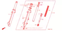 FOURCHE pour Honda WAVE 110 de 2010