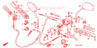 LEVIER DE GUIDON   CABLE   COMMODO pour Honda WAVE 110 de 2010