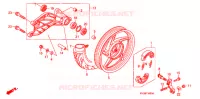 ROUE ARRIERE (MOULURE) pour Honda AIRBLADE 110 de 2009