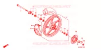 ROUE AVANT (MOULURE) pour Honda AIRBLADE 110 de 2009