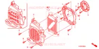 VENTILATEUR ET COUVERCLE DE RADIATEUR pour Honda AIRBLADE 110 de 2009