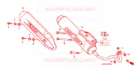 SILENCIEUX D'ECHAPPEMENT pour Honda AIRBLADE 110 de 2007