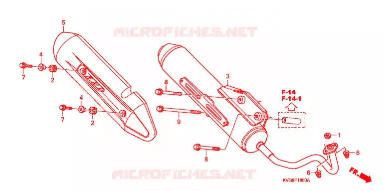 SILENCIEUX D'ECHAPPEMENT Honda SCOOTER 110 AIR-BLADE 2007  ANC110ART7