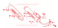 SILENCIEUX D'ECHAPPEMENT pour Honda AIRBLADE 110 de 2008