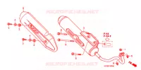 SILENCIEUX D'ECHAPPEMENT pour Honda CLICK 110 FRONT DISK, SPOKED WHEELS de 2009