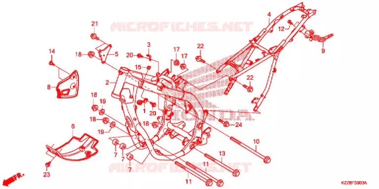 CADRE Honda MOTO 250 CRF 2016  CRF250LF_TH