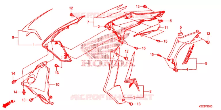 OUIES DE RADIATEUR Honda MOTO 250 CRF 2017  CRF250LF_TH