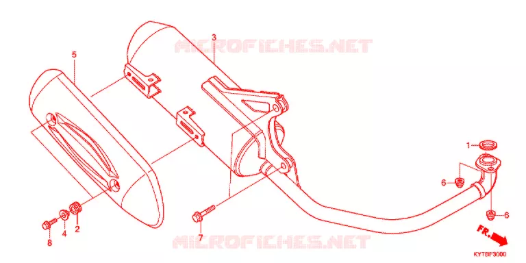 SILENCIEUX D'ECHAPPEMENT Honda SCOOTER 110 SCOOPY 2011  ACD110SFB