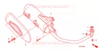 SILENCIEUX D'ECHAPPEMENT pour Honda SCOOPY 110 de 2012