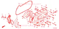COUVERCLE GAUCHE pour Honda SCOOPY 110 de 2012