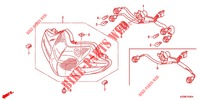 PHARE pour Honda WAVE 110 I, Front brake drum, Kick start, Spoked wheels de 2011