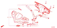 GUIDON   CARENAGE pour Honda CLICK 110 I de 2011