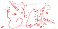LEVIER DE GUIDON   CABLE   COMMODO (2) pour Honda CLICK 110 I de 2011