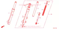 FOURCHE pour Honda CLICK 110 I de 2011