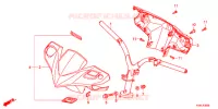 GUIDON   CARENAGE pour Honda CLICK 110 I de 2011