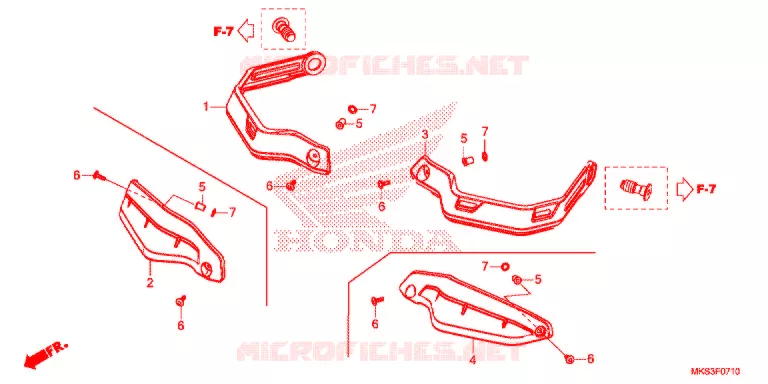 PROTEGES MAINS Honda MOTO 1100 AFRICA-TWIN 2020  CRF1100AL
