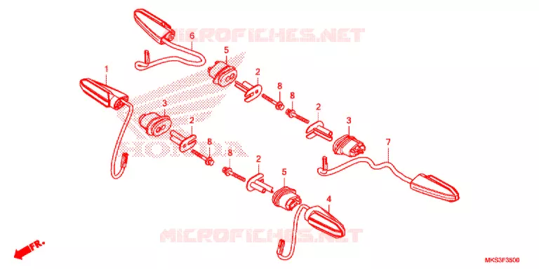 CLIGNOTANT Honda MOTO 1100 AFRICA-TWIN 2021  CRF1100AL