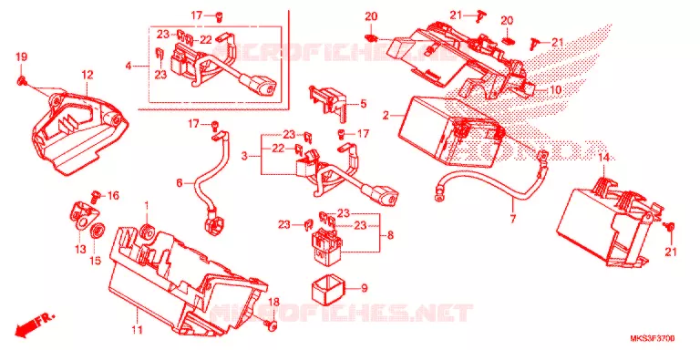 BATTERIE Honda MOTO 1100 AFRICA-TWIN 2020  CRF1100D2L