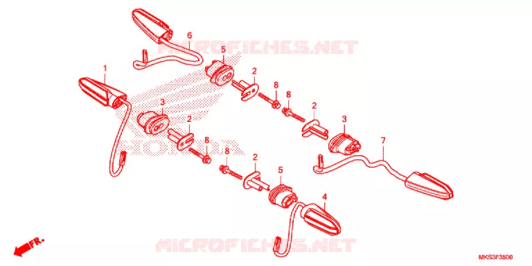 CLIGNOTANT Honda MOTO 1100 AFRICA-TWIN 2021  CRF1100D2L