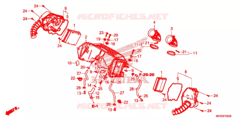 FILTRE A AIR Honda MOTO 1100 AFRICA-TWIN 2020  CRF1100D2L