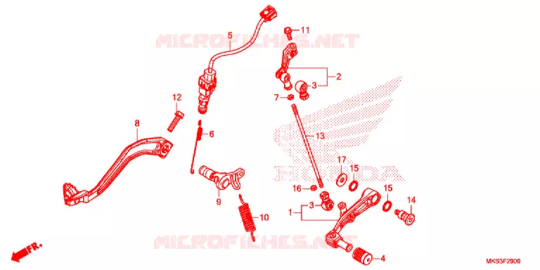 PEDALE Honda MOTO 1100 AFRICA-TWIN 2020  CRF1100D2L