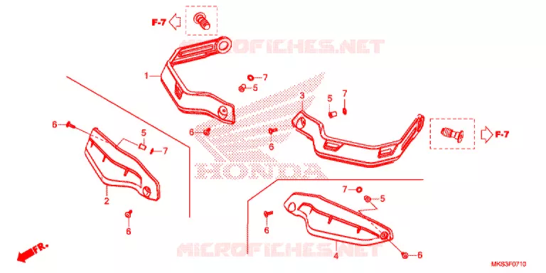 PROTEGES MAINS Honda MOTO 1100 AFRICA-TWIN 2020  CRF1100D2L
