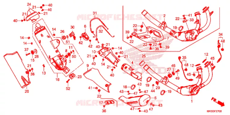 SILENCIEUX D'ECHAPPEMENT Honda MOTO 1100 AFRICA-TWIN 2021  CRF1100D2L