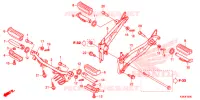 REPOSE PIED pour Honda CBF 160 UNICORN de 2020