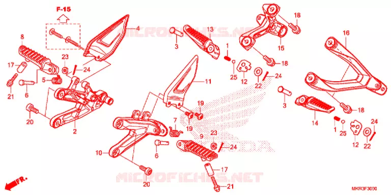 REPOSE PIED Honda MOTO 1000 CBR 2020  CBR1000STL