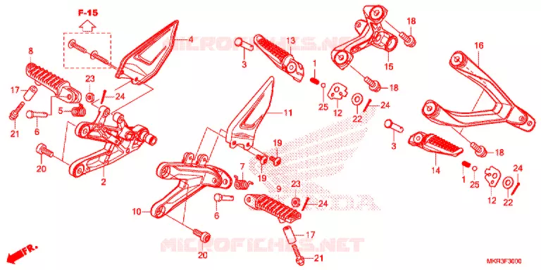 REPOSE PIED Honda MOTO 1000 CBR 2020  CBR1000STL