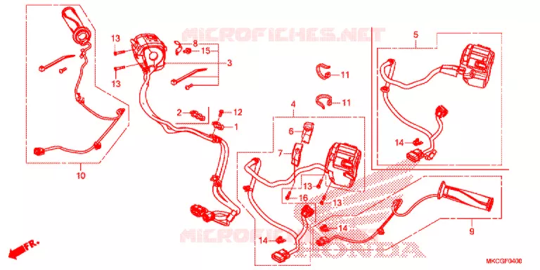 COMMODOS - POIGNEES Honda MOTO 1800 GOLD-WING 2020  GL1800DAL