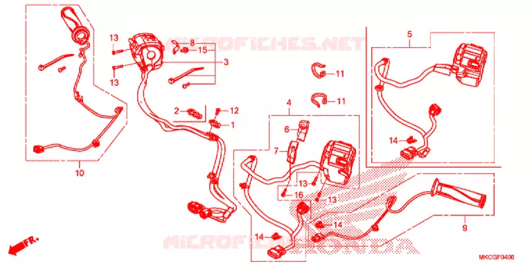 COMMODOS - POIGNEES Honda MOTO 1800 GOLD-WING 2020  GL1800DL