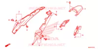COUVERCLES LATERAUX pour Honda NC 750 POLICE YA de 2020