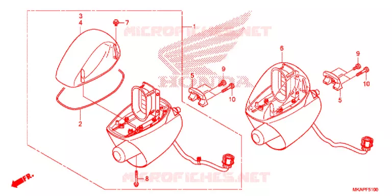 FEU DE PATROUILLE ROTATIF Honda MOTO 750 NC 2020  NC750PAL